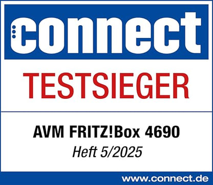 FRITZ! Box 4690 – Wi-Fi 7 Mesh Router für DSL, Kabel & Glasfaser mit Multi-Gig-Ports