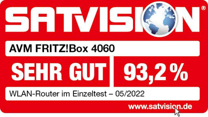 FRITZ! Box 4060 – Wi-Fi 6 Mesh Router mit DECT-Basis & USB 3.0