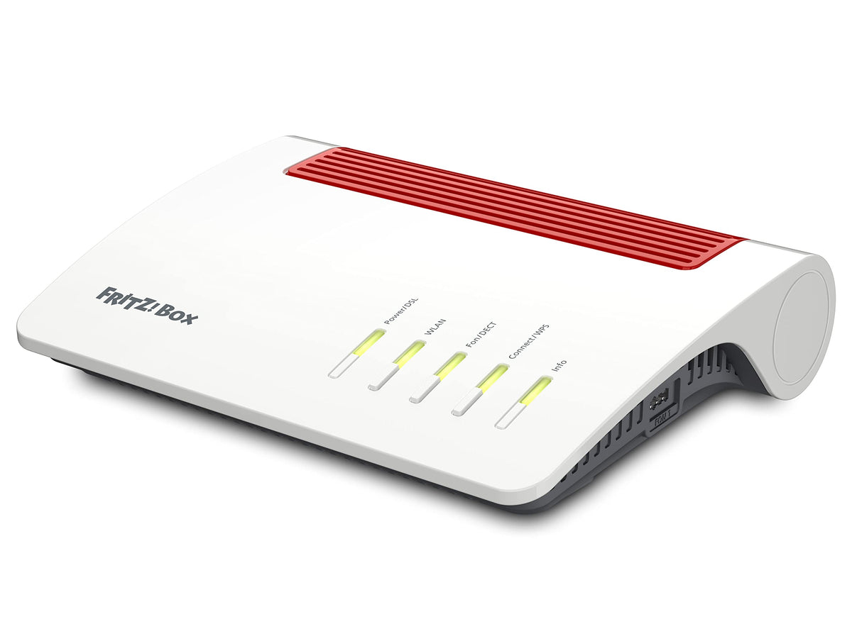 AVM FRITZ!Box 7590 AX WiFi 6 DSL Router – Mesh, DECT-Basis, Exklusive Edition mit USB-Stick