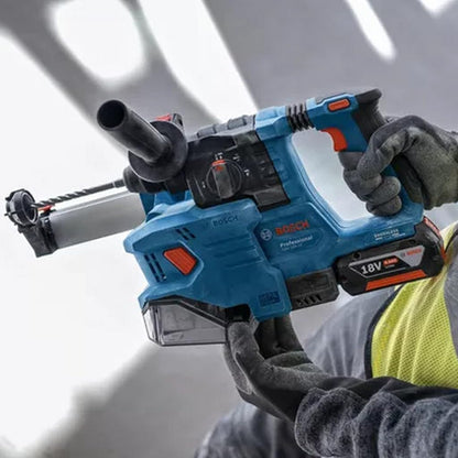 Bosch Professional 18V System Akku Bohrhammer GBH 18V-22 (mit SDS plus, inkl. 2x 4.0Ah Akku, Schnellladegerät GAL 18V-40, L-BOXX)