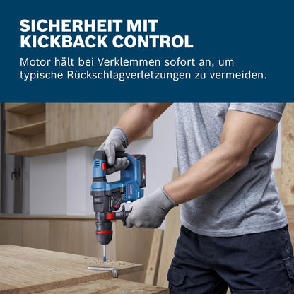 Bosch PRO 18V System Akku-Bohrhammer GBH 18V-18 X (ONECHUCK, inkl. L-BOXX 136)