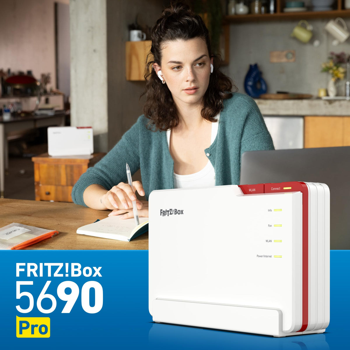FRITZ!Box 5690 Pro – Premium WLAN Router mit Wi-Fi 7, Glasfaser & DSL