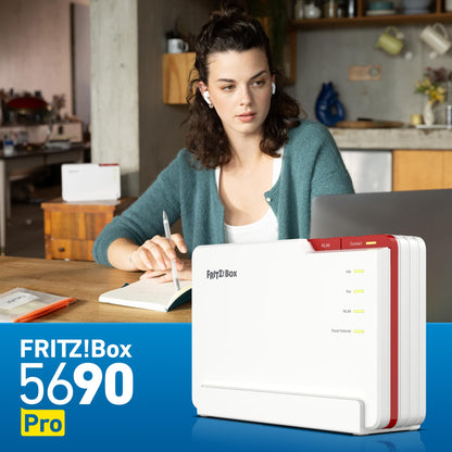 FRITZ! Box 5690 Pro – Premium WLAN Router mit Wi-Fi 7, Glasfaser & DSL