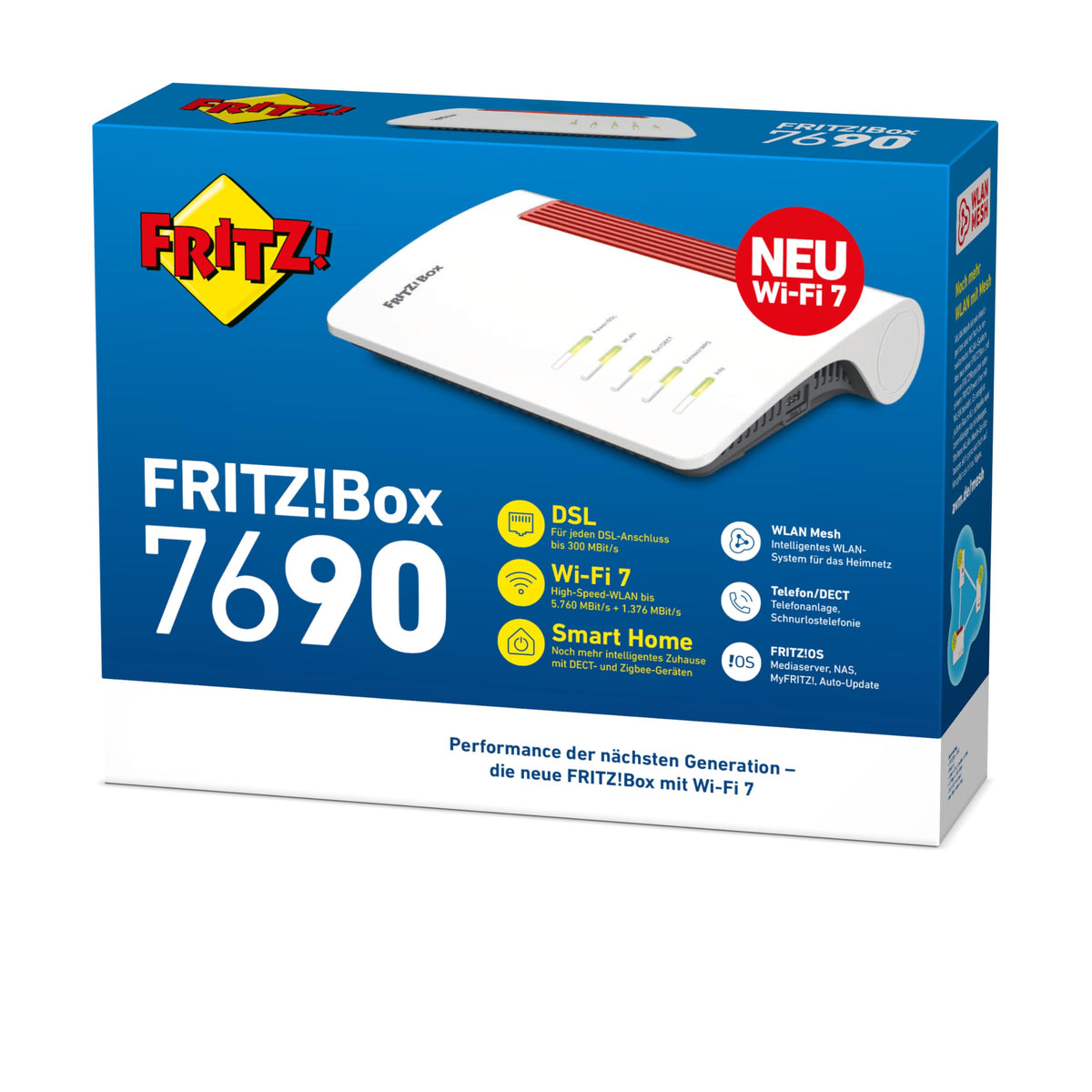 FRITZ!Box 7690 – WLAN Router mit Wi-Fi 7, VDSL Supervectoring & Mesh