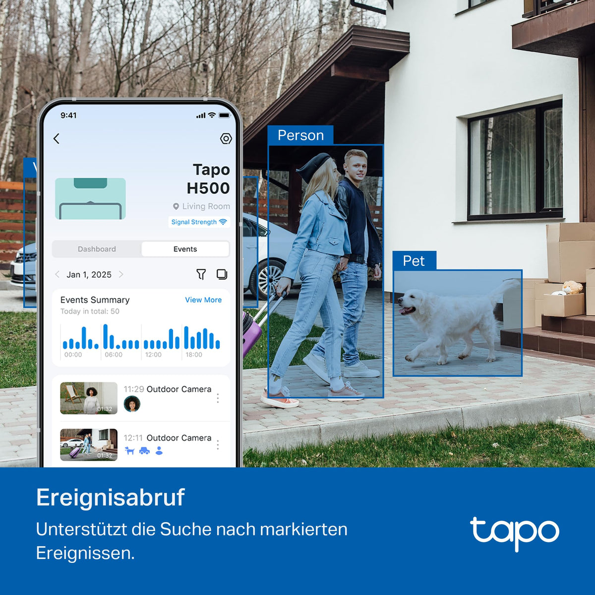 TP-Link Tapo H500 HomeBase – Smart Hub mit 16GB Speicher, erweiterbar auf 16TB